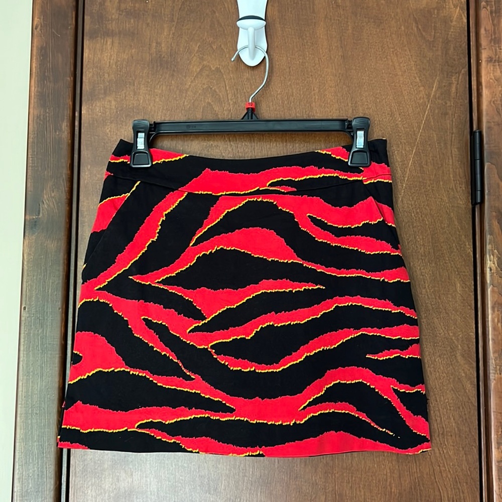 Loudmouth Ladies Flame Colored Golf Skort Size 0